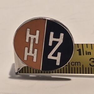 Silver and Orange Men's Ring